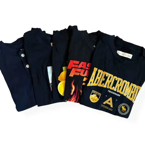 Abercrombie Kids Graphic Tee Bundle 9/10 - Picture 1 of 13